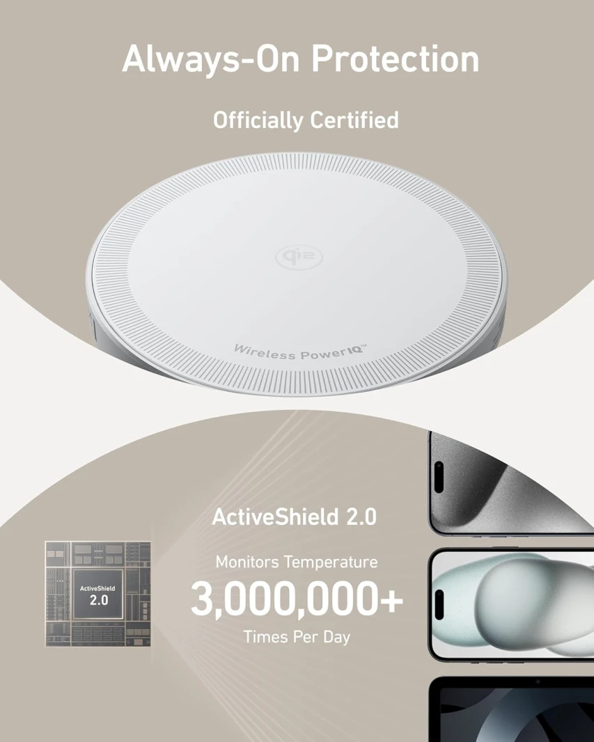 Anker MagGo Wireless Charger (15W,Pad) White