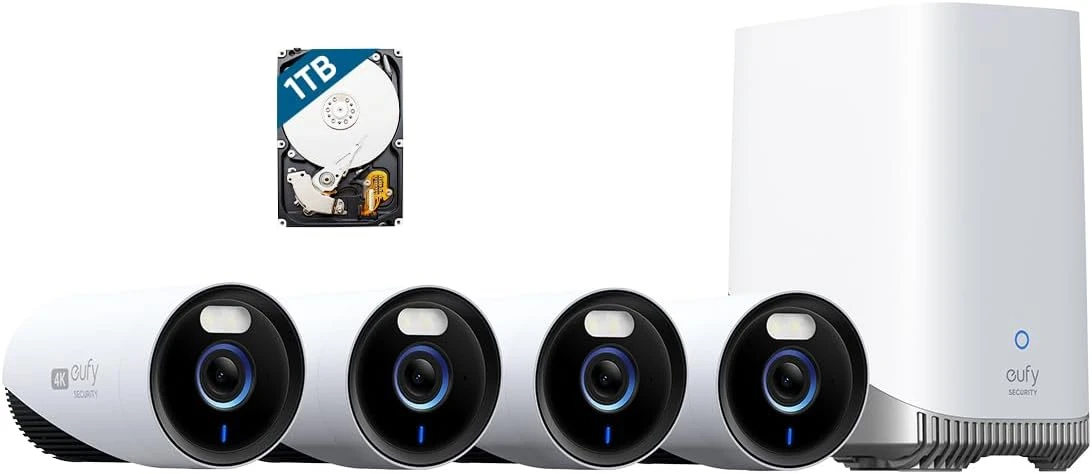 مجموعة كاميرا Anker eufyCam E330 رباعية الكاميرات