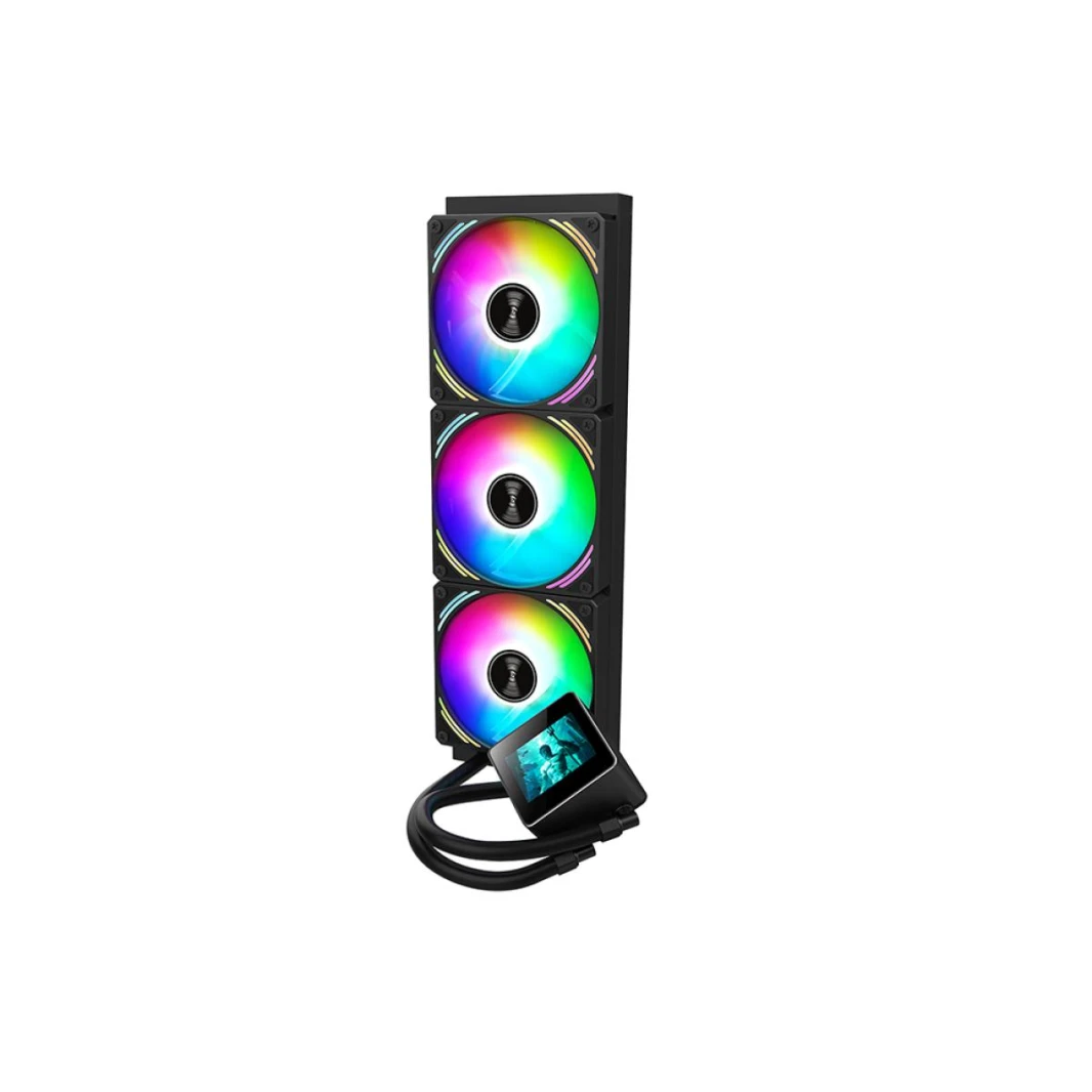 Huntkey MVP V360 3 Fans CPU Cooler -Black