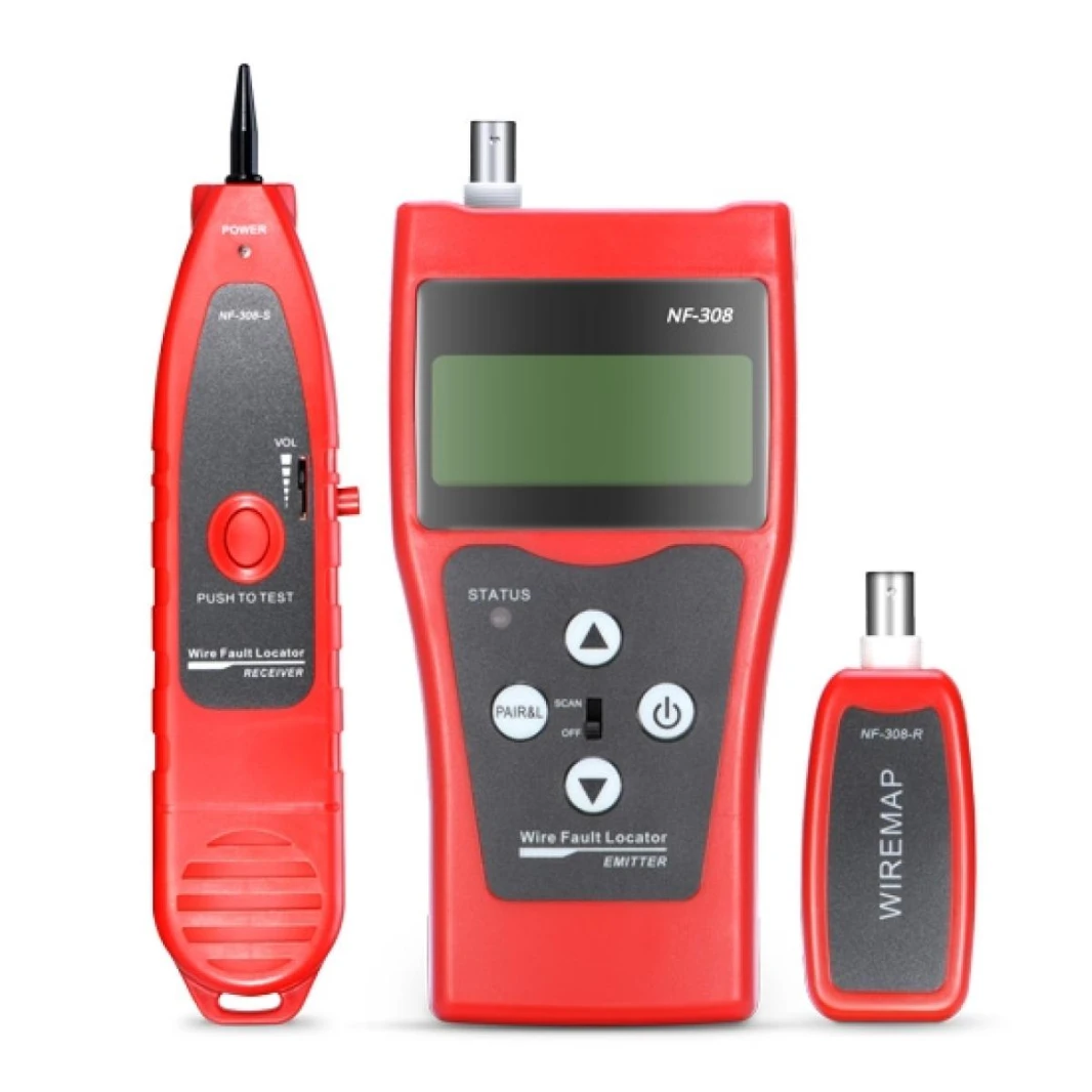 جهاز اختبار طول كابل الصوت والهاتف NF-308 للشبكة ومعرف عن بعد