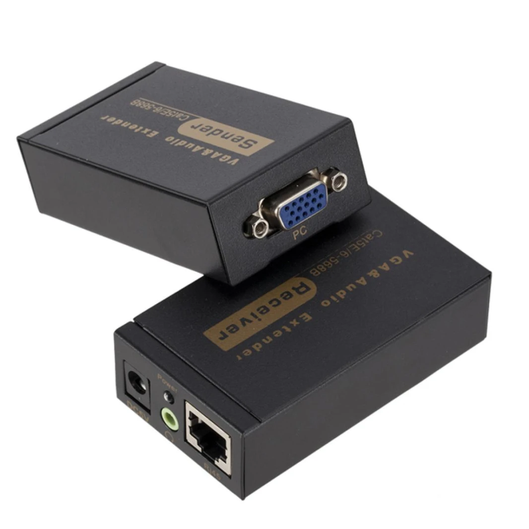 موسع VGA Cat5e Cat6 بطول 100 متر