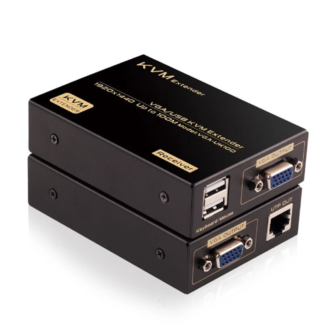 موسع VGA/USB KVM - 100 متر