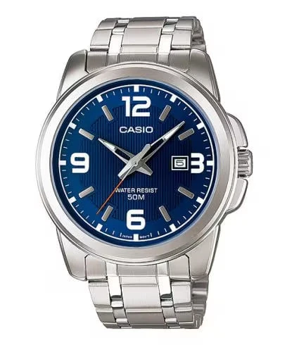 Casio MTP-1314D-2A Men Classic Blue Dial Analog Quartz Stainless Steel