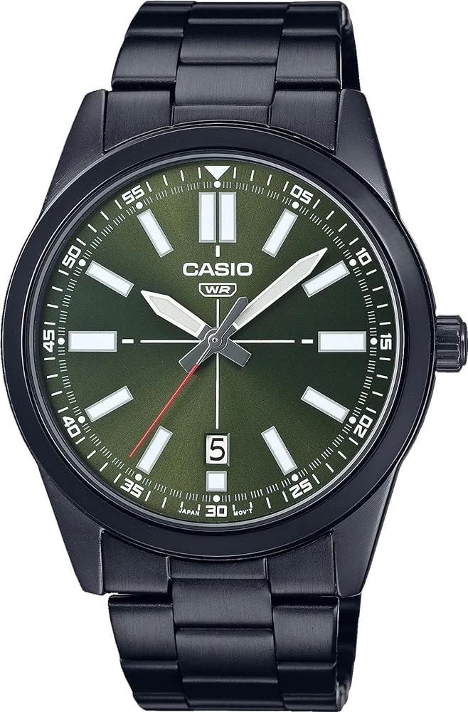 Casio MTP-VD02B-3E Men's Black IP Stainless Steel
