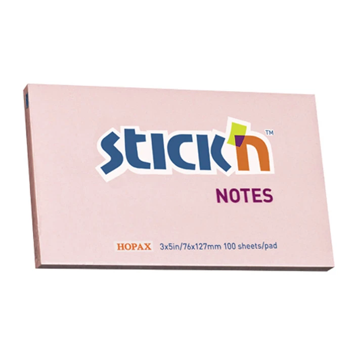 Stick’N Pastel Notes 76x127 mm 100 Sheets - Pink