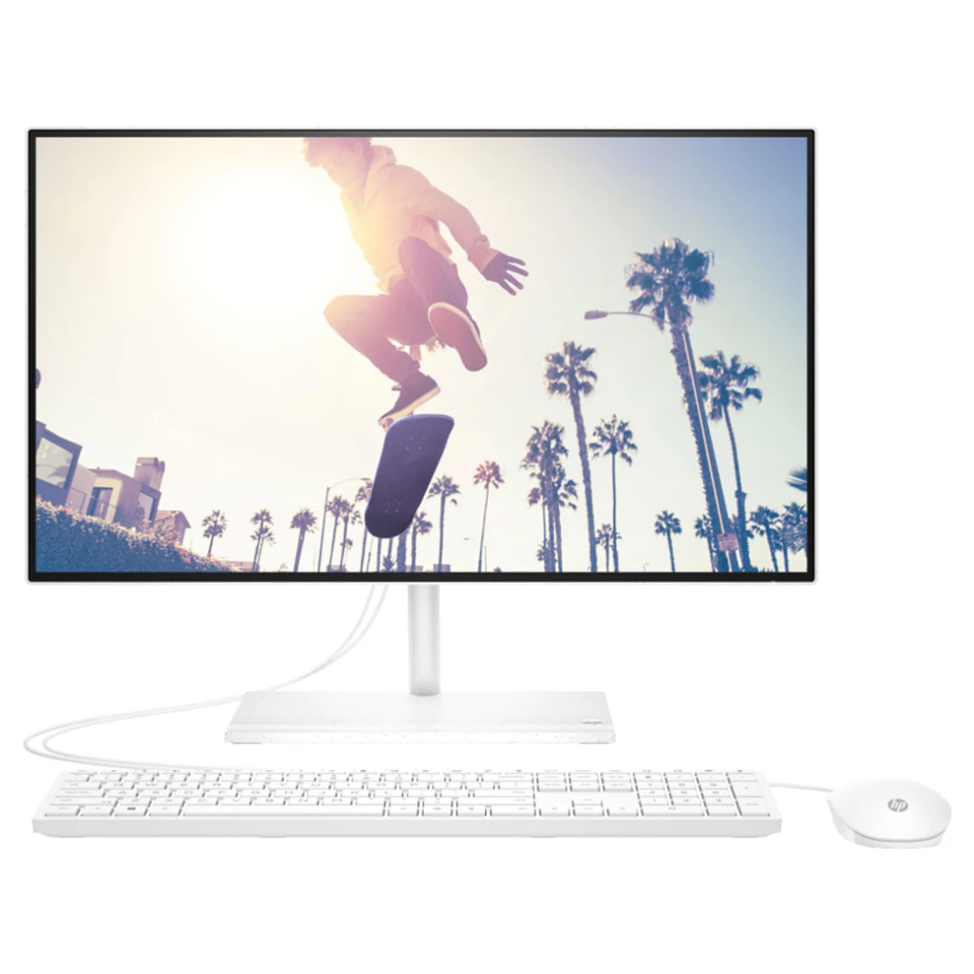 كمبيوتر HP AIO 24-CB1018NE، Core i7-1255U من الجيل الثاني، 16 جيجابايت DDR4، 1 تيرابايت SSD، شاشة لمس FHD IPS مقاس 23.8 بوصة