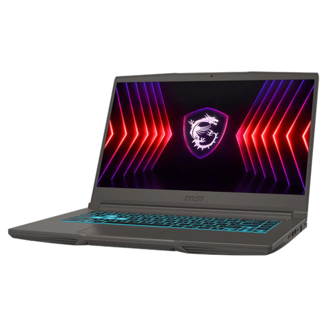 كمبيوتر محمول MSI Thin 15 B13UC - Intel Core i7-13620H، NVIDIA RTX 3050 Max-Q 4GB DDR6، 512GB SSD، 15.6" FHD، 144Hz، IPS-Level، Cosmos Grey
