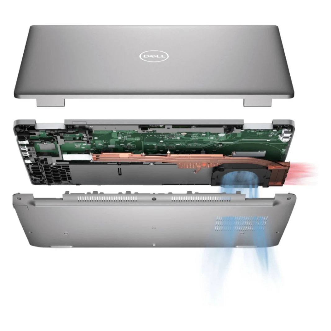 كمبيوتر محمول Dell Latitude 5530 - شاشة 15.6 بوصة FHD WVA، معالج Intel Core i7-1255U من الجيل الثاني عشر، ذاكرة وصول عشوائي سعتها 8 جيجابايت، قرص صلب PCIe NVMe سعة 512 جيجابايت، بطاقة رسومات Intel Iri