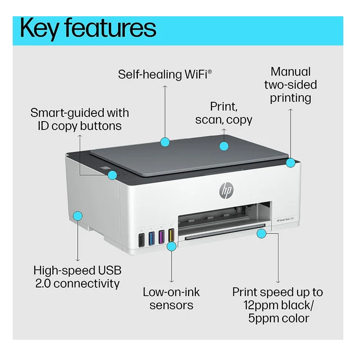 طابعة HP Smart Tank 580 الكل في واحد (1F3Y2A)
