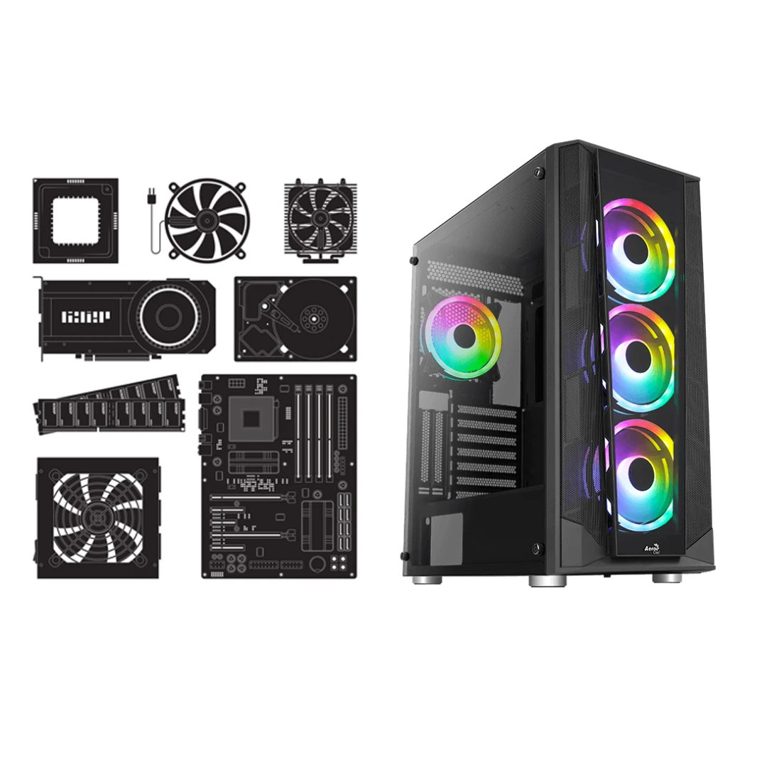 INTEL CORE i5 12400F | RTX 4060 8GB | 16GB RAM DDR4 - كمبيوتر ألعاب مخصص