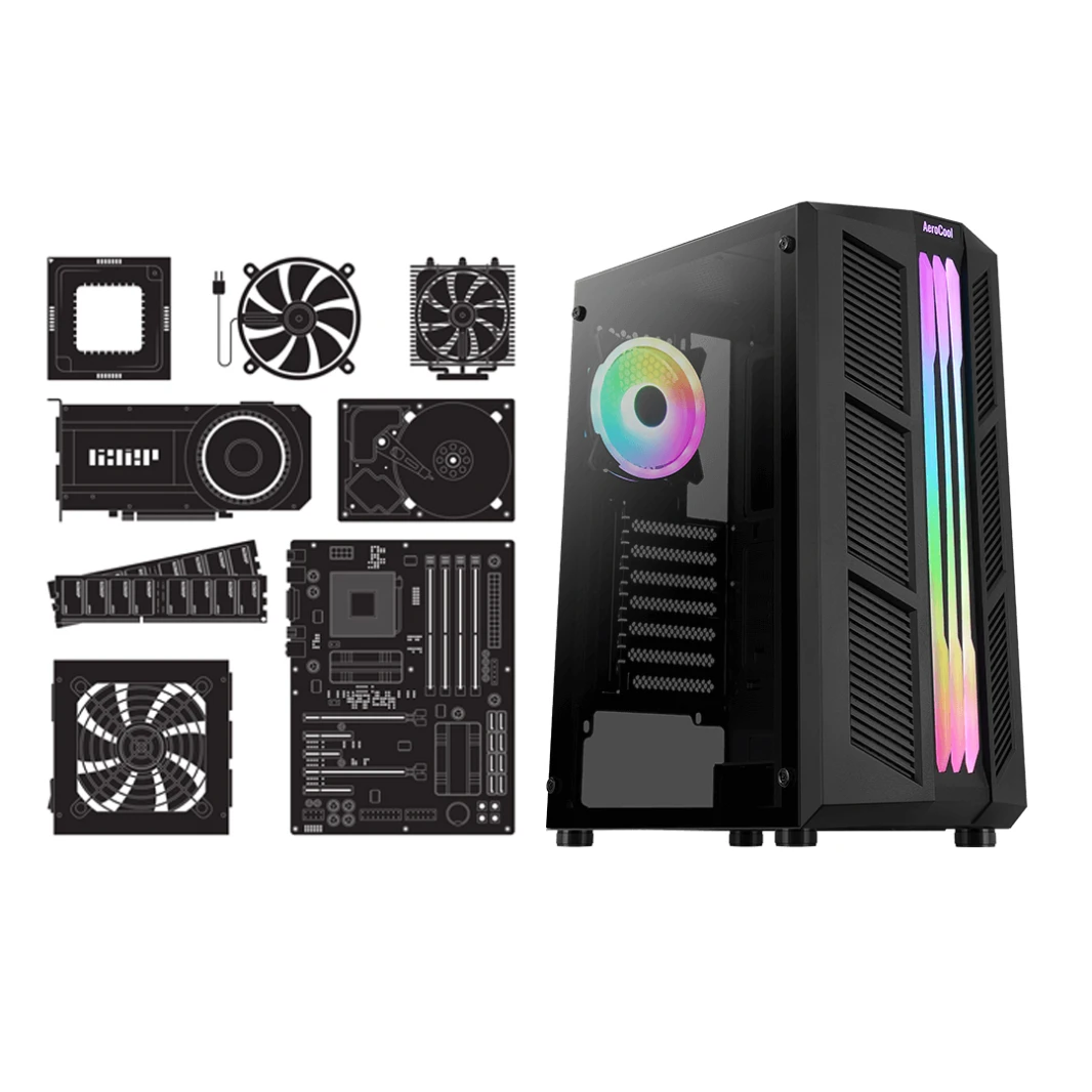 INTEL CORE I3 12100F | GTX 1650 | 8GB RAM DDR4 - كمبيوتر ألعاب مخصص