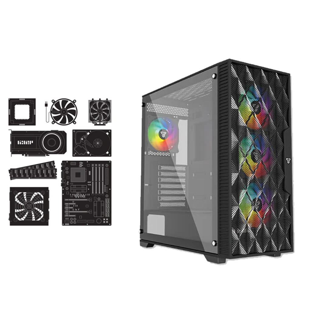 INTEL CORE i5 14600KF | RTX 4060 Ti 8GB | 16GB RAM DDR4 - كمبيوتر ألعاب مخصص