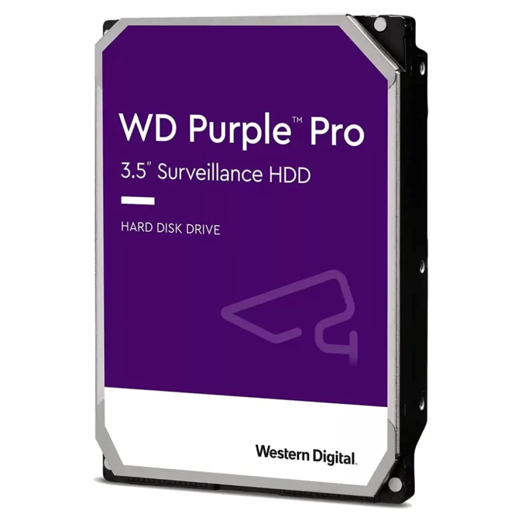 محرك الأقراص الصلبة WD Purple Pro للمراقبة بسعة 12 تيرابايت: SATA مقاس 3.5 بوصة بسرعة 7200 دورة في الدقيقة