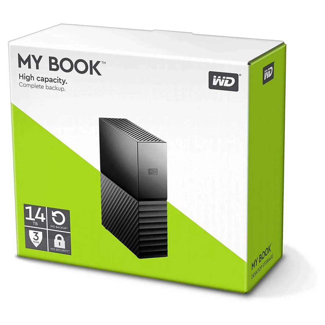 محرك الأقراص الصلبة الخارجي WD My Book Desktop بسعة 14 تيرابايت: USB 3.0