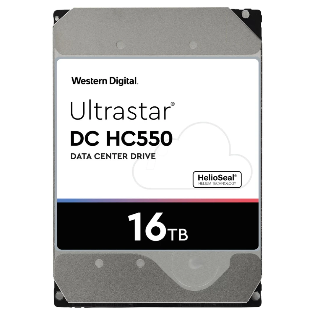 WD 16TB Ultrastar DC HC550: قرص صلب SATA عالي السعة | 7200 دورة في الدقيقة
