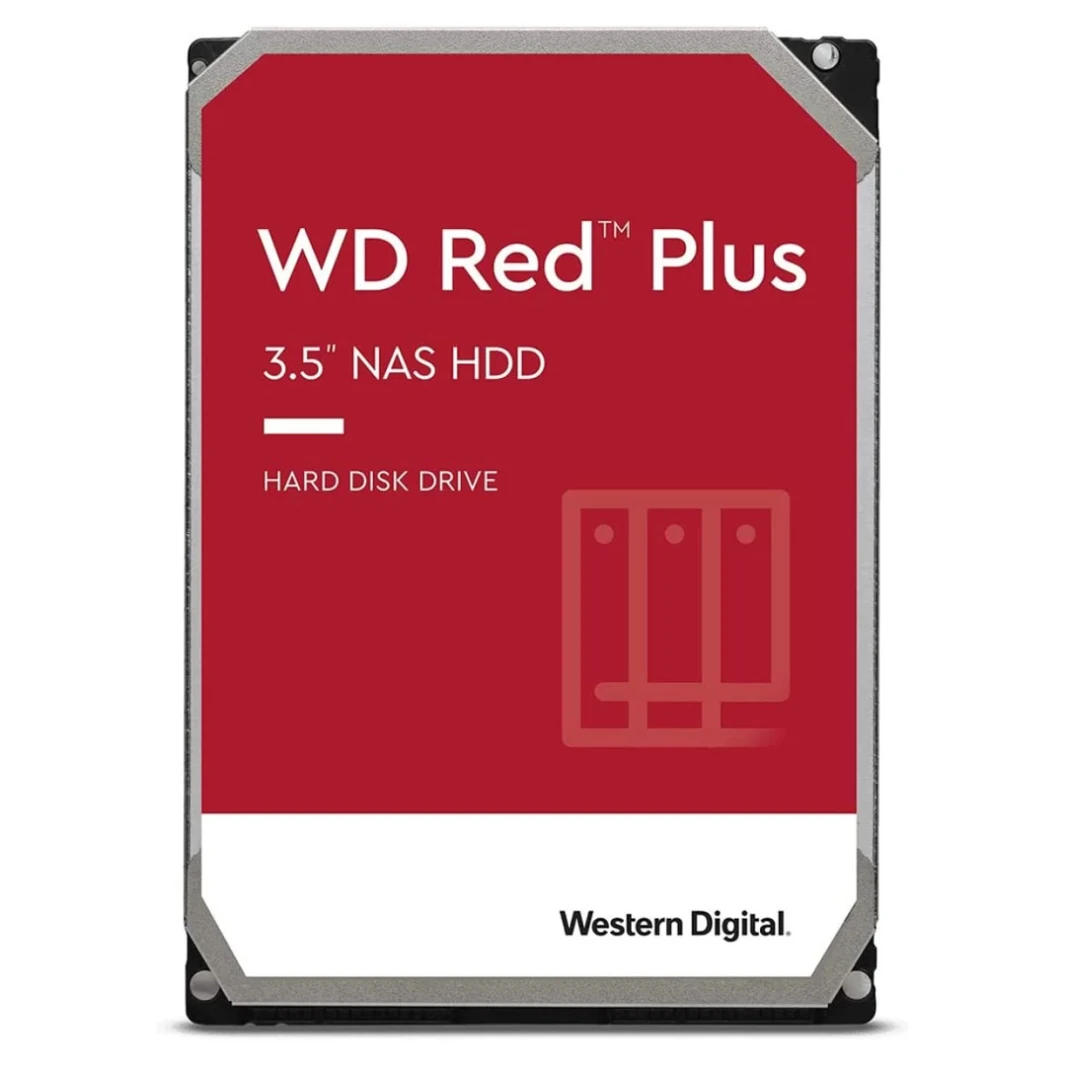 قرص صلب WD Red Plus NAS سعة 12 تيرابايت من Western Digital: 7200 دورة في الدقيقة | SATA 6 جيجابايت/ثانية