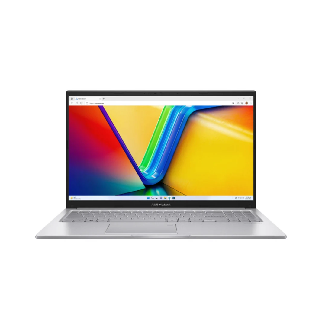 لاب توب ASUS Vivobook 15 - Intel Core i7-1255U، 512 جيجا بايت SSD، 8 جيجا بايت DDR4، 15.6 بوصة FHD 250nits، فضي رائع