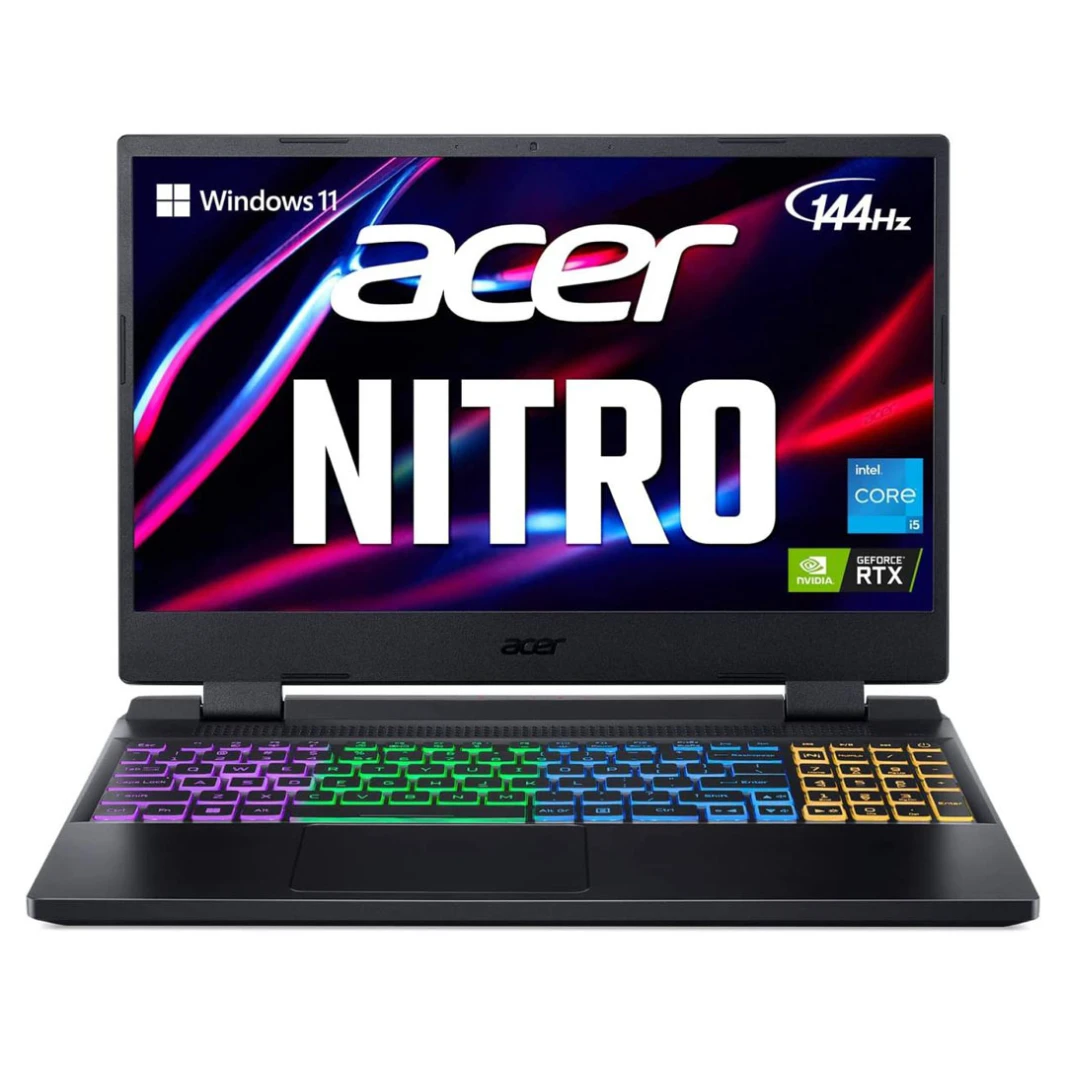 لاب توب ايسر نيترو 5 AN515-58 - معالج i9-12900H، الجيل الثاني عشر، RTX 3060، شاشة 15.6 بوصة، تردد 144 هرتز
