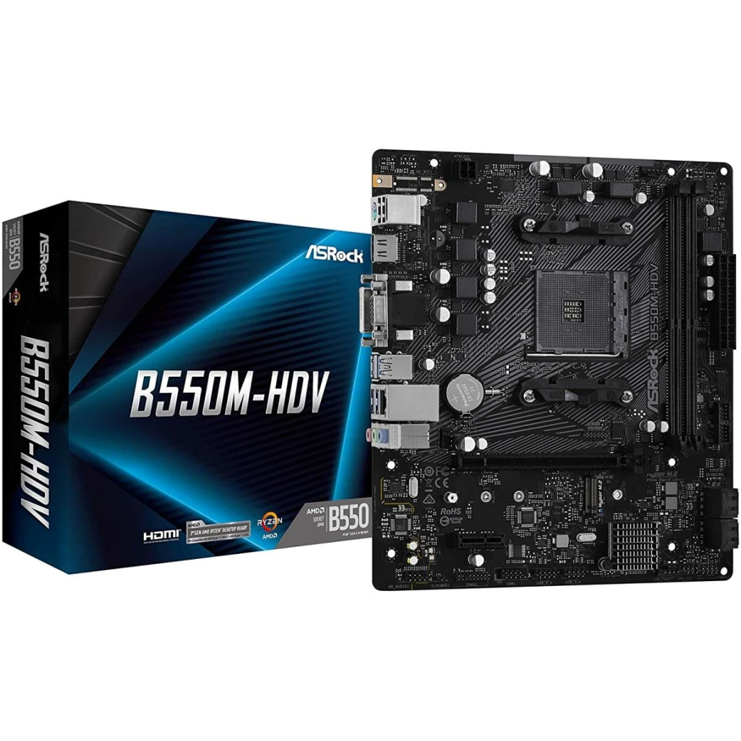 اللوحة الأم Asrock AMD B550M-HDV AM4ASRock