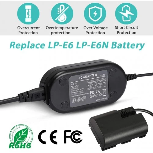 ACK-E6 Replacement AC Power Adapter Kit for Canon