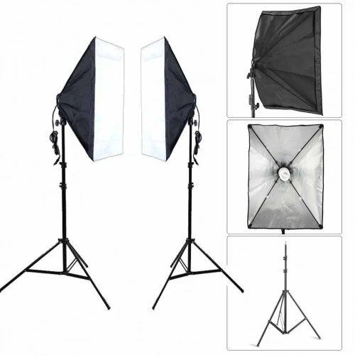 مجموعة إضاءة SoftBox المستمرة