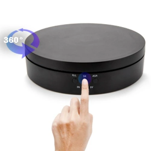 طاولة عرض دوارة بمحرك كهربائي دوار 360 درجة مقاس 14.6 سم