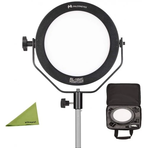 مصباح LED ناعم ثنائي اللون من FalconEyes RL-18VC 3200-5600k