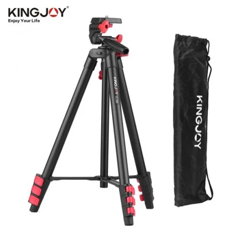 حامل ثلاثي محمول للتصوير الفوتوغرافي KINGJOY VT-832 للهواتف المحمولة والكاميرات