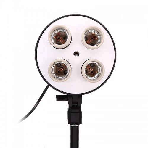 مجموعة إضاءة SoftBox المستمرة ذات الأربعة مقابس