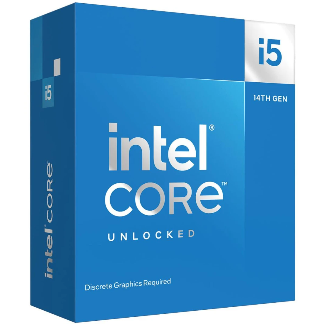 معالج Intel Core i5-14600KF الجديد من الجيل الرابع عشر، 14 نواة، حتى 5.3 جيجاهرتز، ذاكرة تخزين مؤقتة 44 ميجابايت، L2+L3، مفتوح مع صندوق