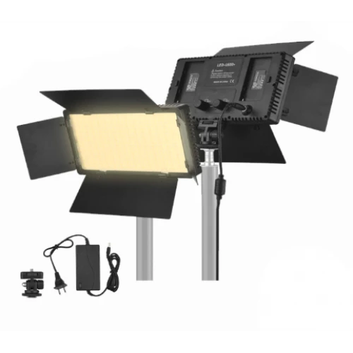 لوحة إضاءة LED-600 ثنائية الألوان 3200-5600k إضاءة فيديو