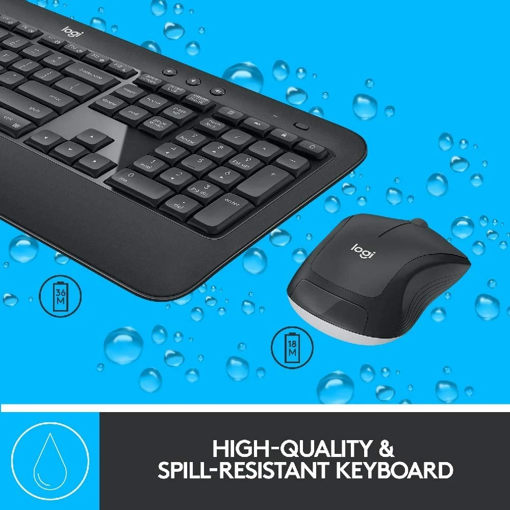 مجموعة لوحة المفاتيح والماوس اللاسلكية المتقدمة Logitech MK540