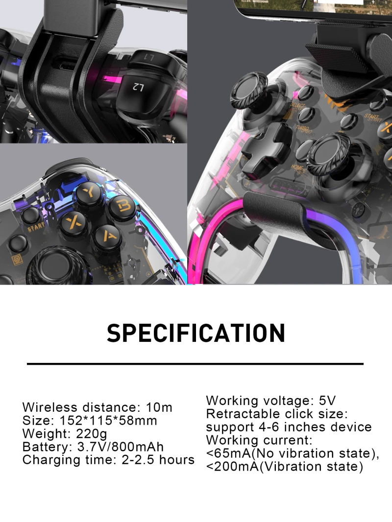 لوحة ألعاب Havit G180BT عالية الدقة سلكية RGB