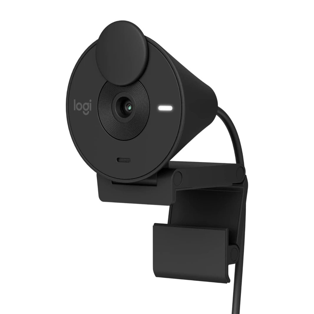 كاميرا ويب Logitech Brio 300 Full HD 1080p – أسود