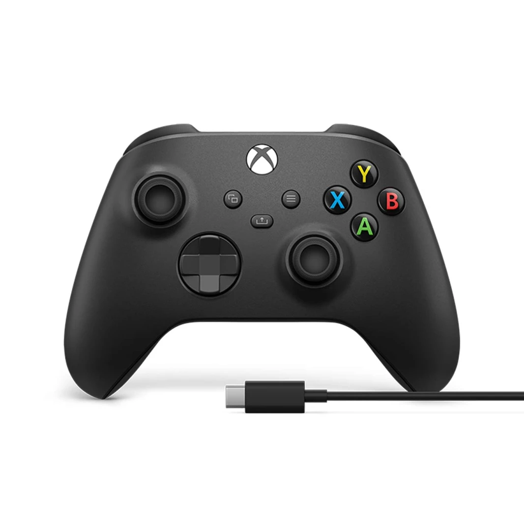 وحدة تحكم Xbox اللاسلكية + كابل USB-C - أسود كربوني