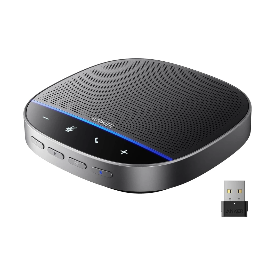 مكبر صوت Anker PowerConf S500 بتقنية البلوتوث مع شهادات Zoom Rooms وGoogle Meet (طلب مسبق)