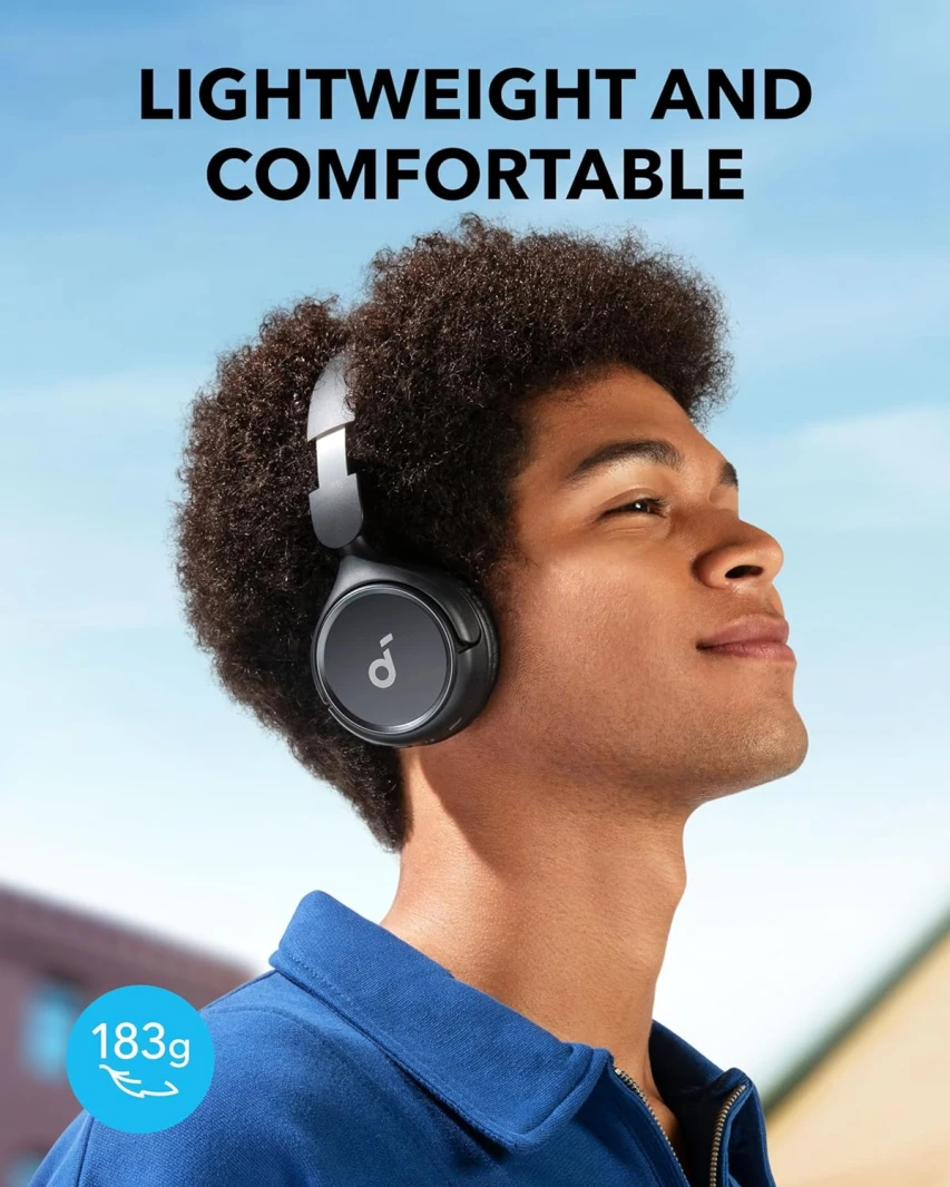 سماعات رأس Anker Soundcore H30i اللاسلكية 70H Playtime فوق الأذن - أسود