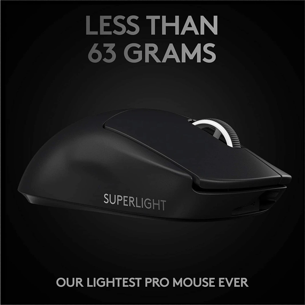 ماوس الألعاب اللاسلكي Logitech G PRO X SUPERLIGHT - أسود