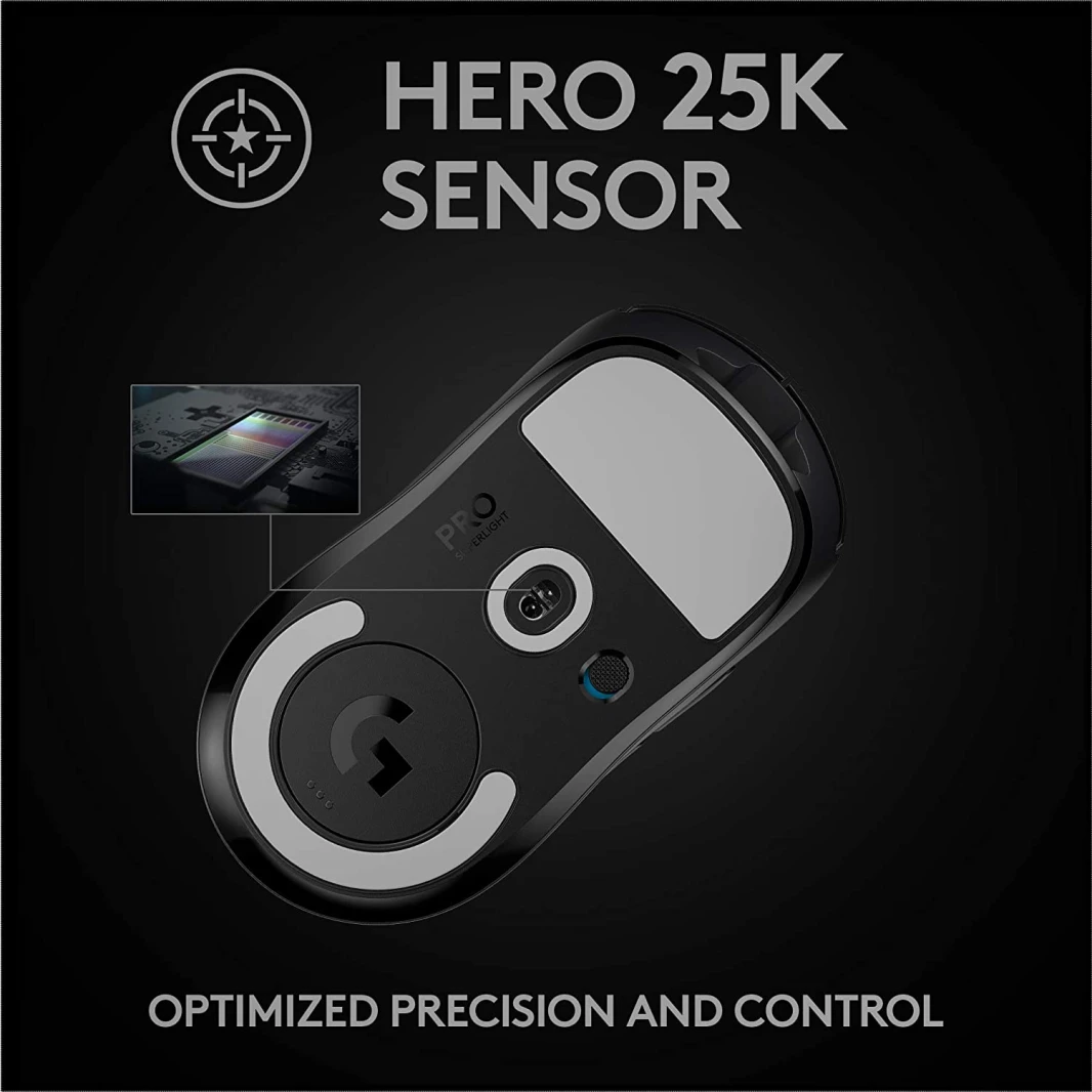ماوس الألعاب اللاسلكي Logitech G PRO X SUPERLIGHT - أسود