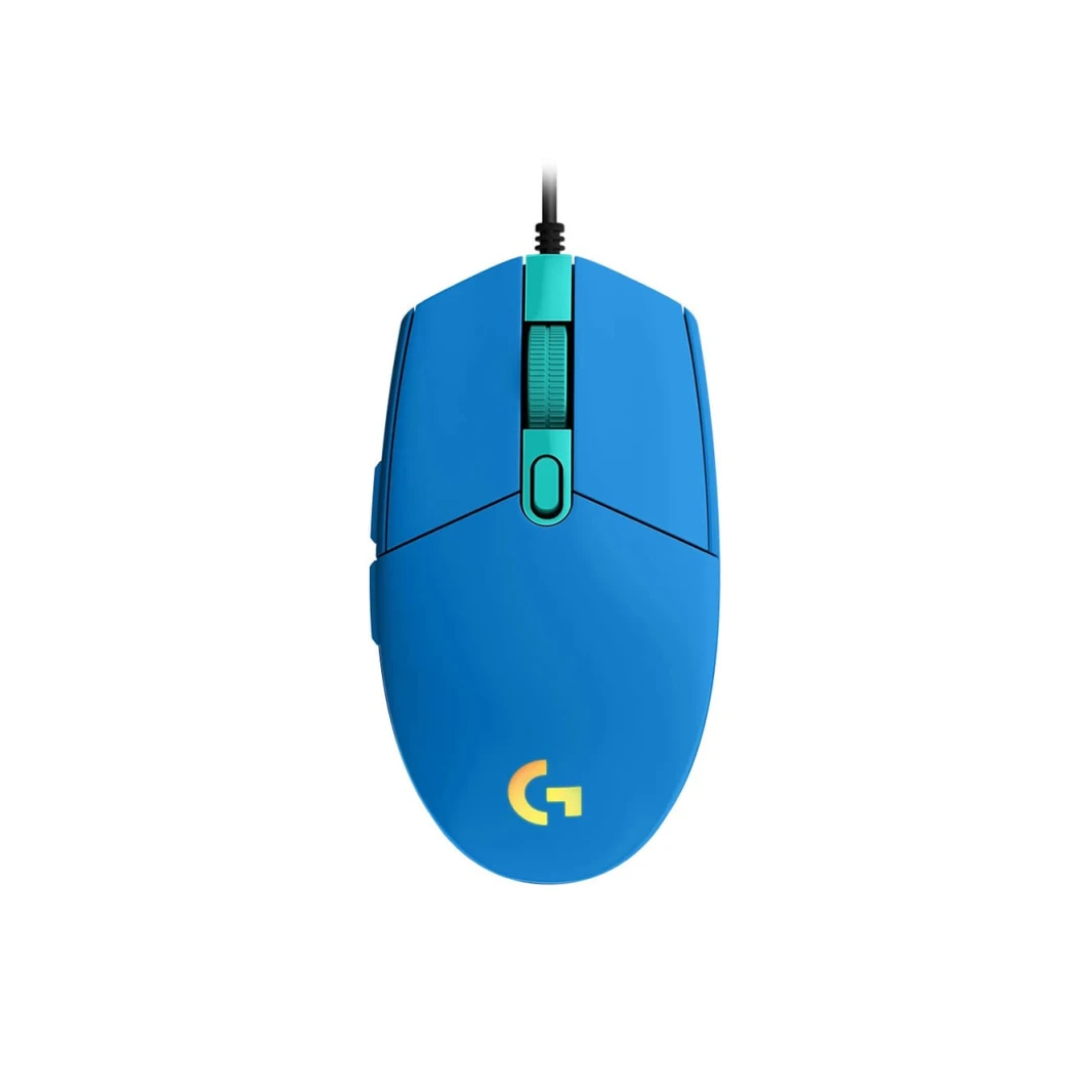 ماوس الألعاب Logitech G203 Lightsync RGB بدقة 8000 نقطة في البوصة - أزرق