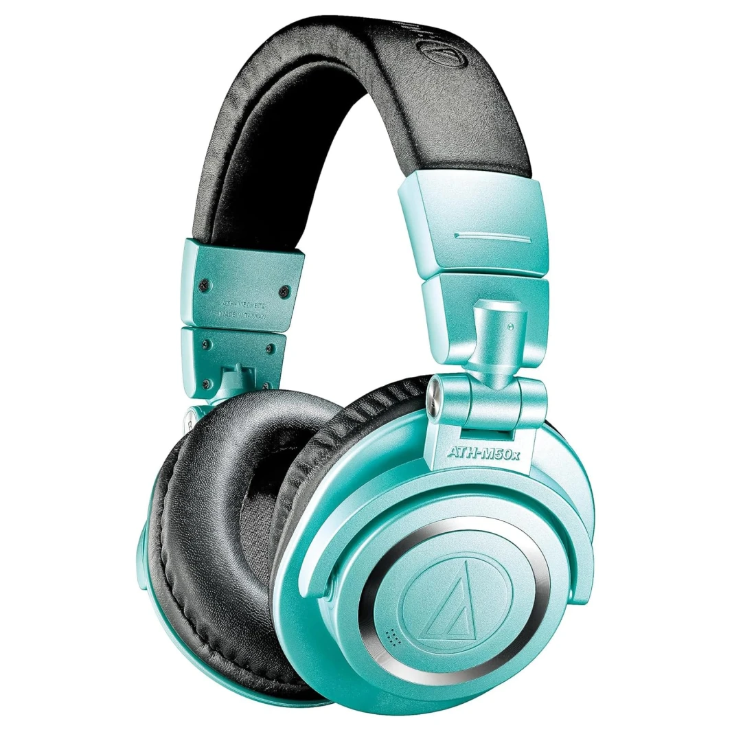 Audio-Technica ATH-M50BT Wireless Professional Studio Monitor Headphones – Ice Blue