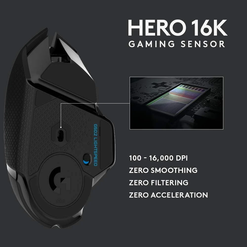 ماوس الألعاب اللاسلكي Logitech G502 HERO LIGHTSPEED RGB