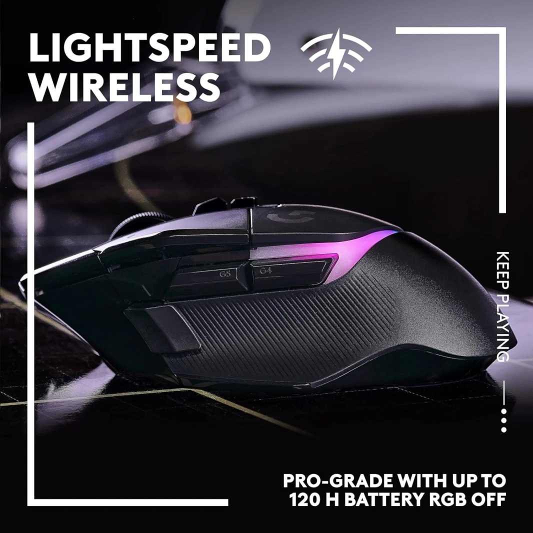 ماوس الألعاب Logitech G502 X Plus Lightspeed اللاسلكي RGB - أسود
