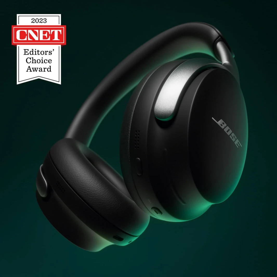 سماعات Bose QuietComfort Ultra اللاسلكية بتقنية البلوتوث وإلغاء الضوضاء مع الصوت المكاني - أسود (طلب مسبق)