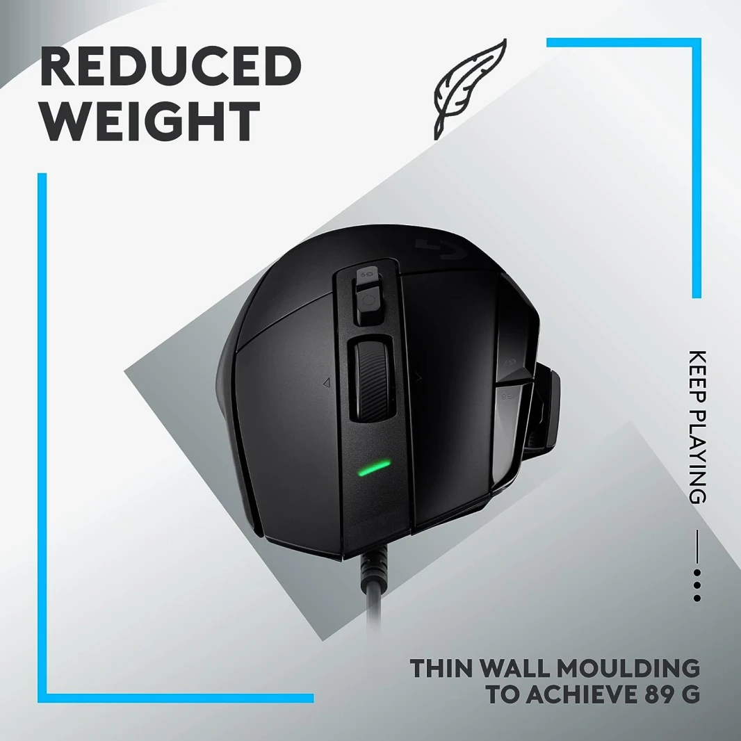 ماوس الألعاب Logitech G502 X Wired LIGHTFORCE – أسود