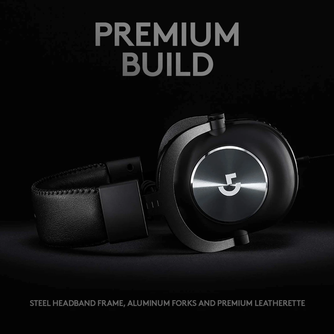 سماعة الألعاب Logitech G PRO X (DTS 7.1) مع Blue Voice - أسود