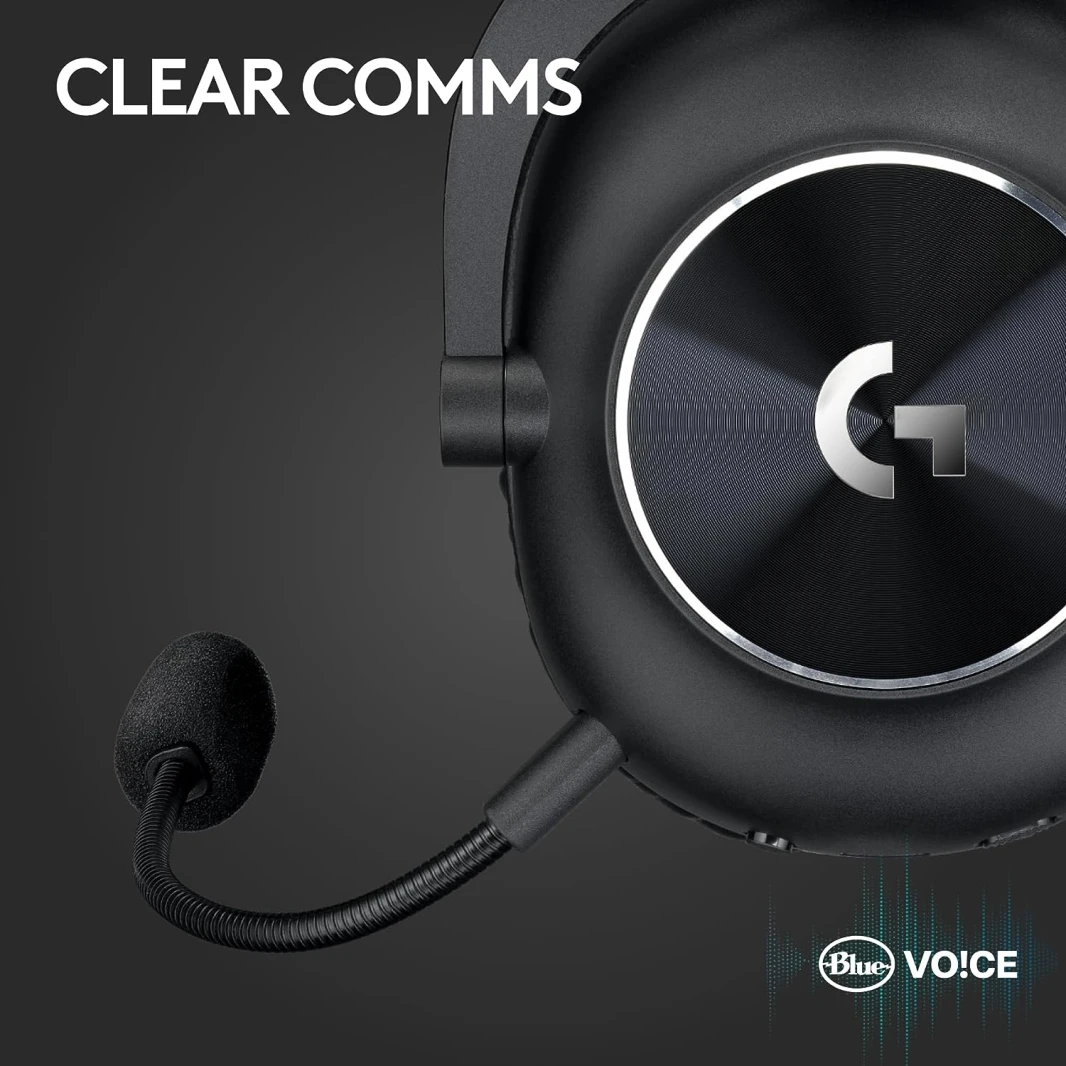 سماعة الألعاب Logitech G PRO X Gen 2 اللاسلكية 2.4 جيجا هرتز والبلوتوث - أسود