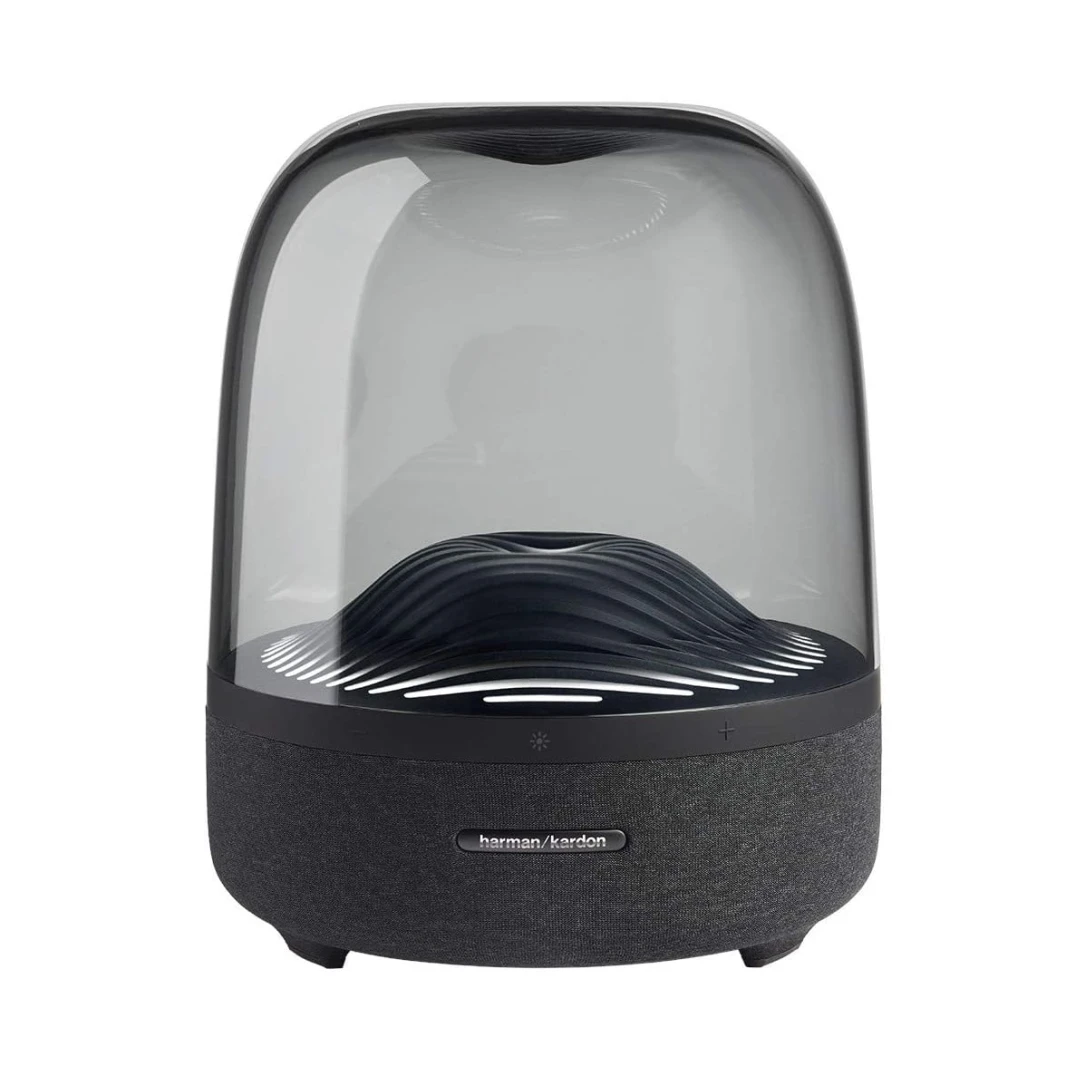 مكبر صوت Harman Kardon Aura Studio 3 اللاسلكي الأنيق - أسود