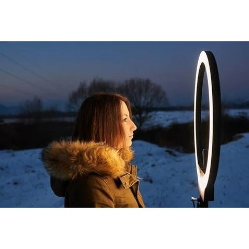 ضوء حلقي ثنائي اللون من Yongnuo YN-308C LED مع حامل