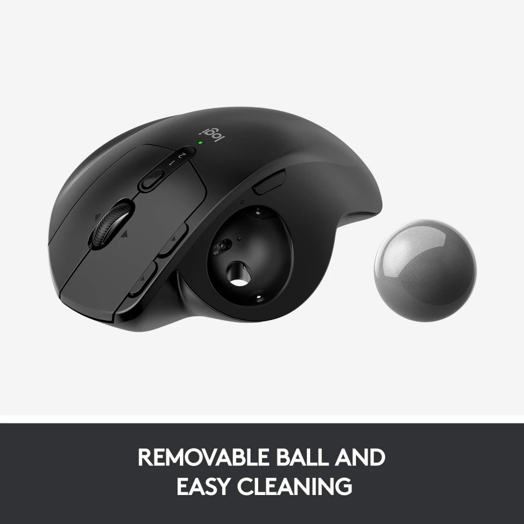 ماوس Logitech MX Ergo Ergonomic Design اللاسلكي المزود بكرة التتبع